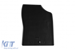 Specific rubber mats suitable for Hyundai Santa Fe after 2021, 4-piece set, black color-image-6229228