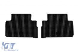 Specific rubber mats suitable for Hyundai Santa Fe after 2021, 4-piece set, black color-image-6229229