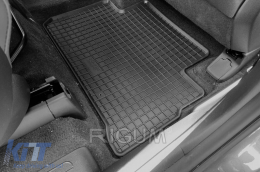 Specific rubber mats suitable for Hyundai Santa Fe after 2021, 4-piece set, black color-image-6229232