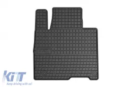 Specific rubber mats suitable for Hyundai Santa Fe after 2018, 4-piece set, black color-image-6230795