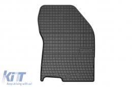 Specific rubber mats suitable for Hyundai Santa Fe after 2018, 4-piece set, black color-image-6230796