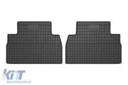 Specific rubber mats suitable for Hyundai Santa Fe after 2018, 4-piece set, black color-image-6230797