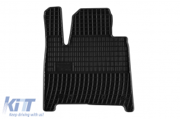 Specific rubber mats suitable for Hyundai Santa Fe PHEV after 2023, 7 seats, 1st and 2nd rows, 4-piece set, black color-image-6231236