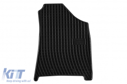 Specific rubber mats suitable for Hyundai Santa Fe PHEV after 2023, 7 seats, 1st and 2nd rows, 4-piece set, black color-image-6231237
