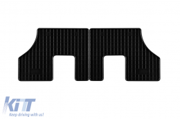 Specific rubber mats suitable for Hyundai Santa Fe PHEV after 2023, 7 seats, 3rd row, 2-piece set, black color - ABFMH6024009