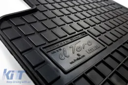 Specific rubber mats suitable for Hyundai Santa Fe PHEV after 2023, 7 seats, 3rd row, 2-piece set, black color-image-6250885