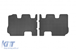 Specific rubber mats suitable for Hyundai Santa Fe, Kia Sorento after 2015 for third row seats, 2-piece set, black color - ABFMH6024041