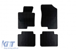 Specific rubber mats suitable for Hyundai Sonata after 2011, 4-piece set, black color-image-6228606
