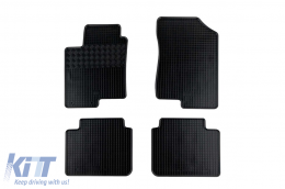 Specific rubber mats suitable for Hyundai Sonata after 2005, 4-piece set, black color-image-6248613