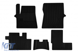 Specific rubber mats suitable for Hyundai Staria after 2021, 5-piece set, black color - ABFMH6019475