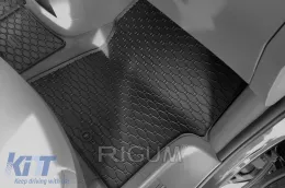 Specific rubber mats suitable for Hyundai Staria 2-3 seats after 2022, 3-piece set, black color-image-6250194