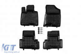 Specific rubber mats suitable for Hyundai Tucson IV HEV, PHEV after 2020, 4-piece set, black color - ABFMH6016325