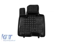 Specific rubber mats suitable for Hyundai Tucson IV HEV, PHEV after 2020, 4-piece set, black color-image-6215612