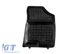 Specific rubber mats suitable for Hyundai Tucson IV HEV, PHEV after 2020, 4-piece set, black color-image-6215613