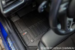 Specific rubber mats suitable for Hyundai Tucson 2015-2020, Kia Sportage after 2015, 4-piece set, black color, with 24-month warranty from Frogum 3D ProLine series.-image-6220718
