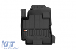 Specific rubber mats suitable for Hyundai Tucson I 2004-2009, 4-piece set, black color, with 24-month warranty-image-6222193