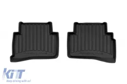 Specific rubber mats suitable for Hyundai Tucson III 2015-2020, KIA Sportage IV 2015-2018, 4-piece set, black color, with 24-month warranty-image-6222704