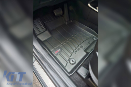 Specific rubber mats suitable for Hyundai Tucson after 2020, not suitable for Hybrid, 3-piece set, black color, with 24-month warranty-image-6222921