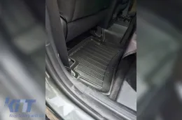 Specific rubber mats suitable for Hyundai Tucson after 2020, not suitable for Hybrid, 3-piece set, black color, with 24-month warranty-image-6222923
