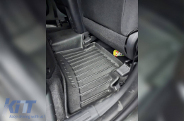 Specific rubber mats suitable for Hyundai Tucson after 2020, not suitable for Hybrid, 3-piece set, black color, with 24-month warranty-image-6222924