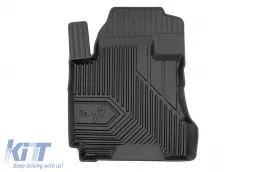 Specific rubber mats suitable for Hyundai Tucson 2004-2009, 3-piece set, black color-image-6227024