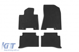 Specific rubber mats suitable for Hyundai Tucson 2015-2020, Kia Sportage after 2015, 4-piece set, black color - ABFMH6018696