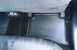 Specific rubber mats suitable for Hyundai Tucson 2015-2020, Kia Sportage after 2015, 4-piece set, black color-image-6228259