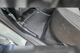 Specific rubber mats suitable for Hyundai Tucson 2015-2020, Kia Sportage after 2015, 4-piece set, black color-image-6228266