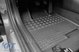 Specific rubber mats suitable for Hyundai Tucson, Tucson HEV, MHEV, PHEV after 2021, 4-piece set, black color-image-6229177