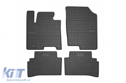 Specific rubber mats suitable for Hyundai Tucson after 2020, 4-piece set, black color - ABFMH6019328