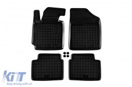 image-73-Specific rubber mats suitable for Hyundai Veloster after 2011, 4-piece set, black color