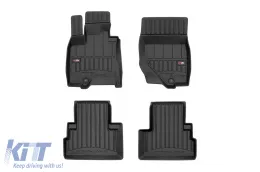 image-9-Specific rubber mats suitable for Infiniti QX70 2013-2017, 4-piece set, black color, with 24-month warranty