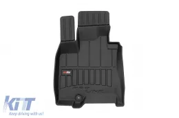 Specific rubber mats suitable for Infiniti QX70 2013-2017, 4-piece set, black color, with 24-month warranty-image-6223400