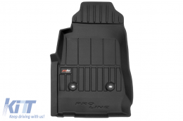 Specific rubber mats suitable for Isuzu D-max 2011-2019 from Frogum 3D ProLine series, 4-piece set, black color, with 24-month warranty-image-6222872