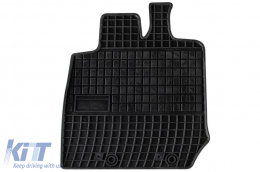 Specific rubber mats suitable for Isuzu D-Max after 2020 with 5 seats, 4-piece set, black color-image-6230833