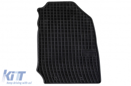Specific rubber mats suitable for Isuzu D-Max after 2020 with 5 seats, 4-piece set, black color-image-6230834