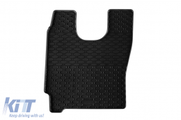 Specific rubber mats suitable for Iveco Eurocargo after 2015, 2-piece set, black color-image-6250248