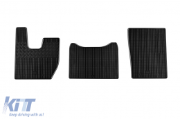 Specific rubber mats suitable for Iveco S-Way after 2019, 3-piece set, black color - ABFMI6018864