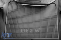 Specific rubber mats suitable for Iveco S-Way after 2019, 3-piece set, black color-image-6229244