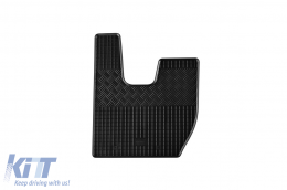 Specific rubber mats suitable for Iveco S-Way Standard after 2019, 2-piece set, black color-image-6250135