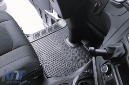Specific rubber mats suitable for Iveco S-Way Standard after 2019, 2-piece set, black color-image-6250137