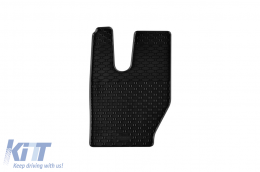 Specific rubber mats suitable for Iveco X-Way after 2019, 2-piece set, black color-image-6250188
