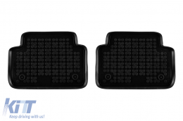 Specific rubber mats suitable for Jaguar E-Pace after 2017, 4-piece set, black color-image-6216837