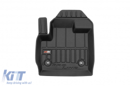 Specific rubber mats suitable for Jaguar E-Pace X540 after 2017, 3-piece set, black color, with 24-month warranty-image-6223351