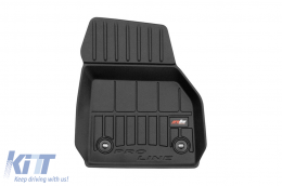 Specific rubber mats suitable for Jaguar E-Pace X540 after 2017, 3-piece set, black color, with 24-month warranty-image-6223354