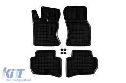 Specific rubber mats suitable for Jaguar F-Pace, Range Rover Velar after 2016, 4-piece set, black color-image-6216531