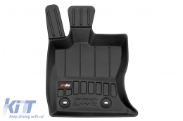 Specific rubber mats suitable for Jaguar F-Pace after 2016, 4-piece set, black color, with 24-month warranty-image-6222514