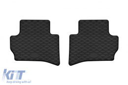Specific rubber mats suitable for Jaguar F-Pace after 2016, Range Rover Velar after 2017, 4-piece set, black color-image-6250235