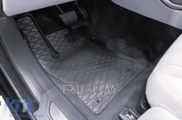 Specific rubber mats suitable for Jaguar F-Pace after 2016, Range Rover Velar after 2017, 4-piece set, black color-image-6250236
