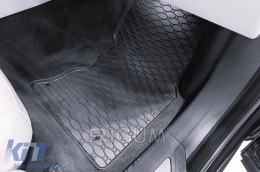 Specific rubber mats suitable for Jaguar F-Pace after 2016, Range Rover Velar after 2017, 4-piece set, black color-image-6250237